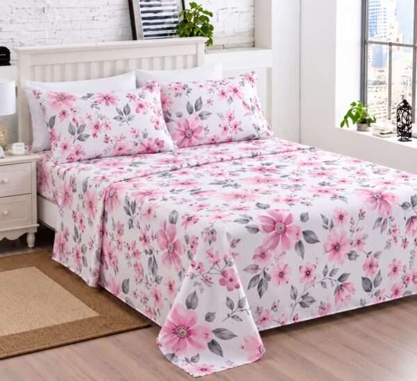 JUEGO DE SABANAS ROMANCE LINEA SILVER- FULL 2 PLAZAS