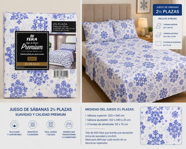 JUEGOS DE SABANA PREMIUM TEKA 2/1 - Imagen 5
