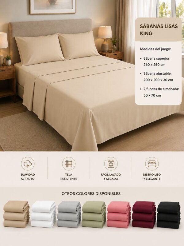 JUEGO DE SABANA KING - Imagen 6