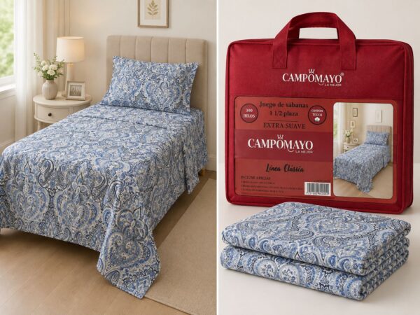 CAMPOMAYO  JUEGOS DE SABANAS ESTAMPADO 1 PLAZA Y MEDIA - Imagen 3