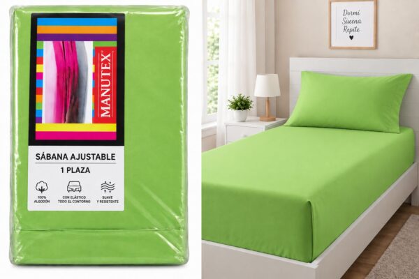 SABANAS AJUSTABLE MANUTEX  1 PLAZA - Imagen 8
