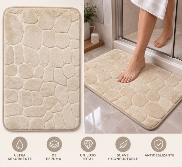 ALFOBRAS DE BAÑO ULTRA ABSORVENTE DE ESPUMA ANTIDESLIZANTE