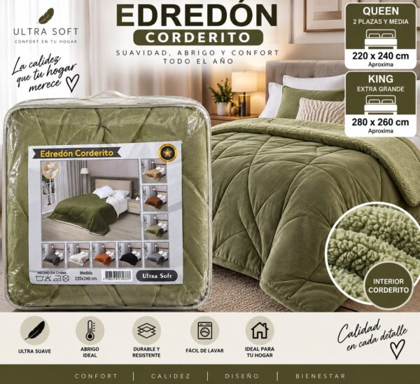 Alternative view of ENDREDON 2 PLAZAS Y MEDIA CON CORDERITO 6kg 220X240