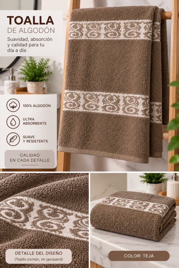 Alternative view of TOALLON XXL 100% ALGODON 70x140CM LISO