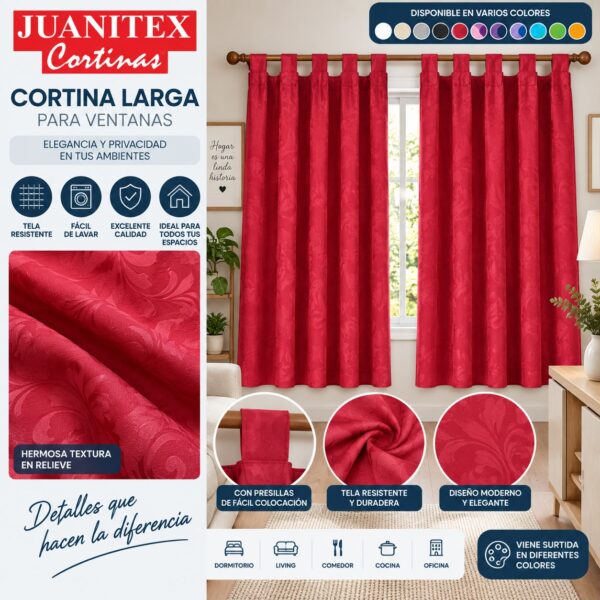 CORTINA LARGA TROPICAL MECANICO LABRADA 140 X 200CM