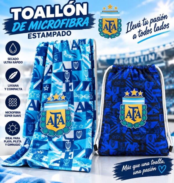 TOALLON DE AFA CON MOCHILA DE REGALO