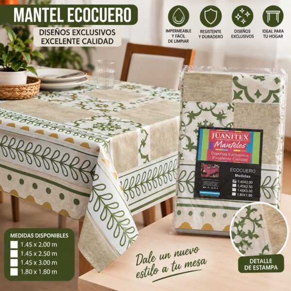MANTEL ECOCUERO PESADO 2.00 X 1.45M - Imagen 3