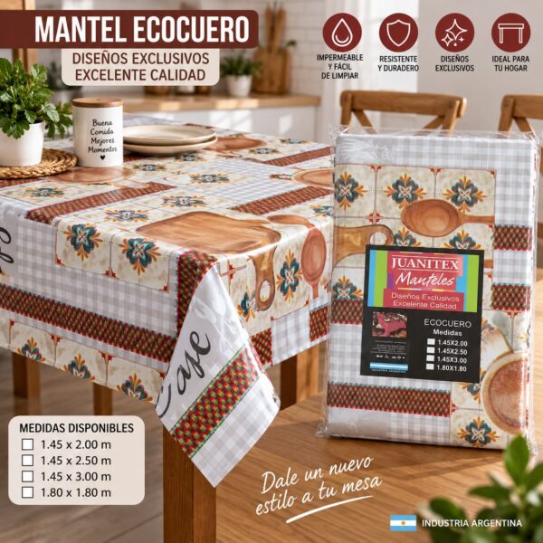 MANTEL ECOCUERO PESADO 2.00 X 1.45M - Imagen 4