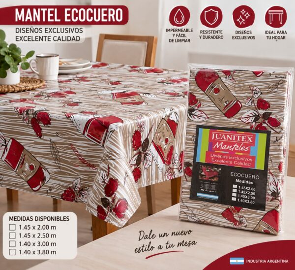 Alternative view of MANTEL ECOCUERO PESADO 2.00 X 1.45M