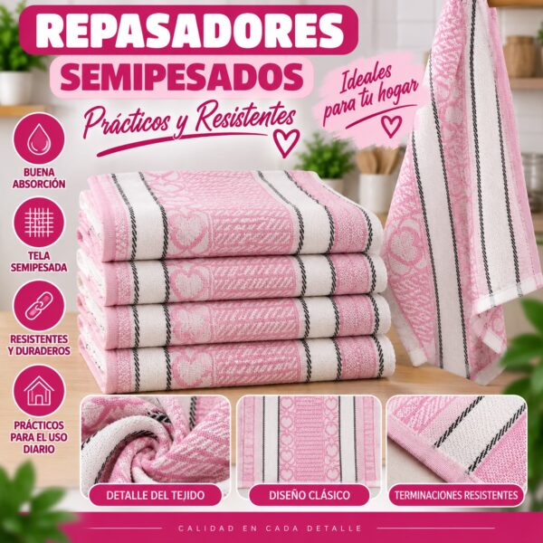 REPASADOR EUROPEO x12 UNIDADES 100% ALGODON