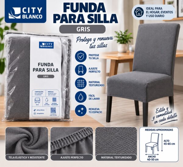 FUNDA PARA SILLAS ANTI DESGARRO ELASTIZADA