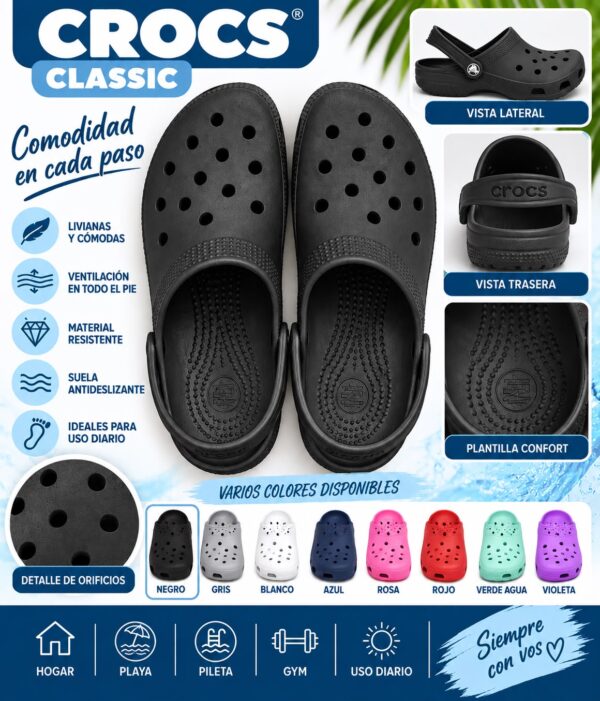 CROCS CLASSIC PARA NIÑO Y NIÑA BULTO 12 UNIDADES DEL 24 AL 34