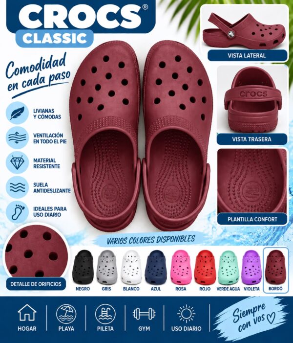 CROCS CLASSIC PARA NIÑO Y NIÑA BULTO 12 UNIDADES DEL 24 AL 34 - Imagen 4