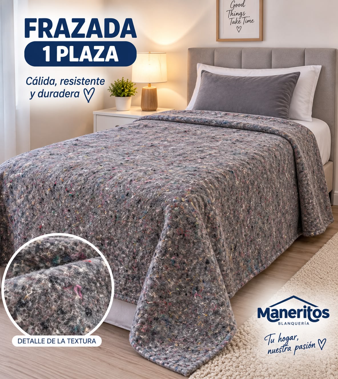 FRAZADAS ECONOCMICAS DE 1 PLAZA Y MEDIA - Imagen 4